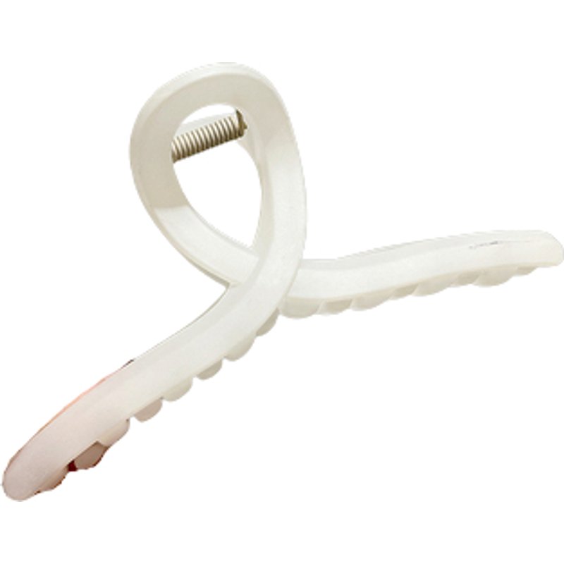 MsBlossom - Griffe de cheveux en croix unie - 1pièce - White