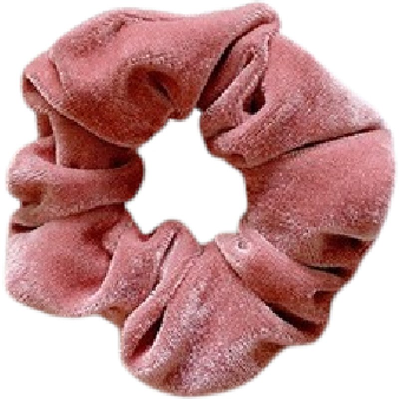 MsBlossom - Élastique à cheveux en velours - 1pièce - Rose