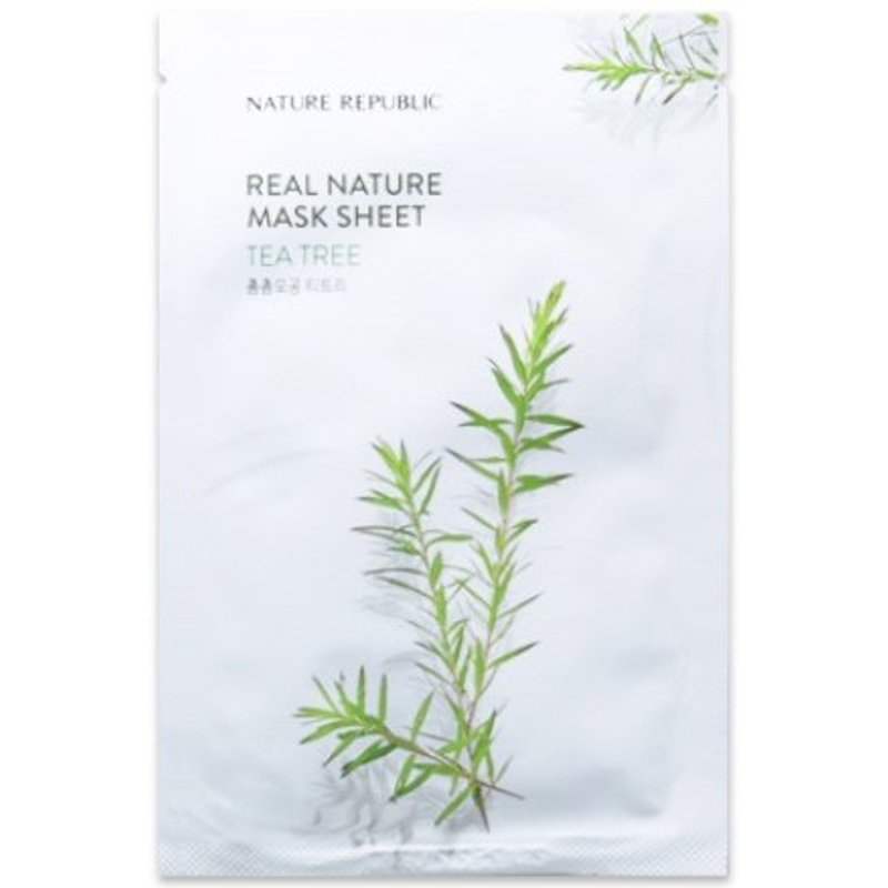 NATURE REPUBLIC - Nature réelle, Masque feuille - Tea Tree - 1pièce