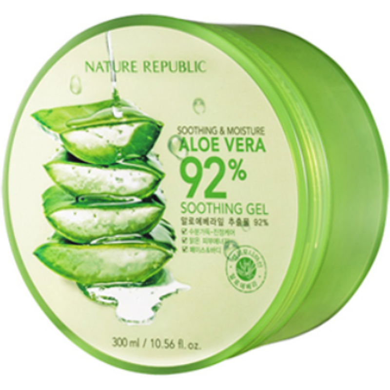 NATURE REPUBLIC - Gel Apaisant 92% Aloe Vera Apaisant & Hydratant - 300ml