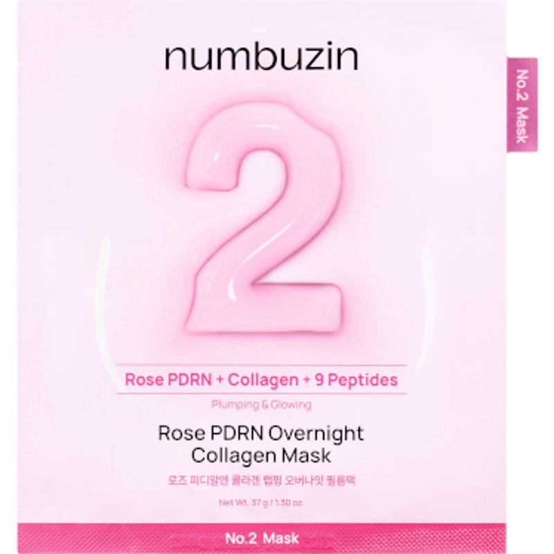 numbuzin - Masque de nuit au collagène Rose PDRN n°2 - 1ea