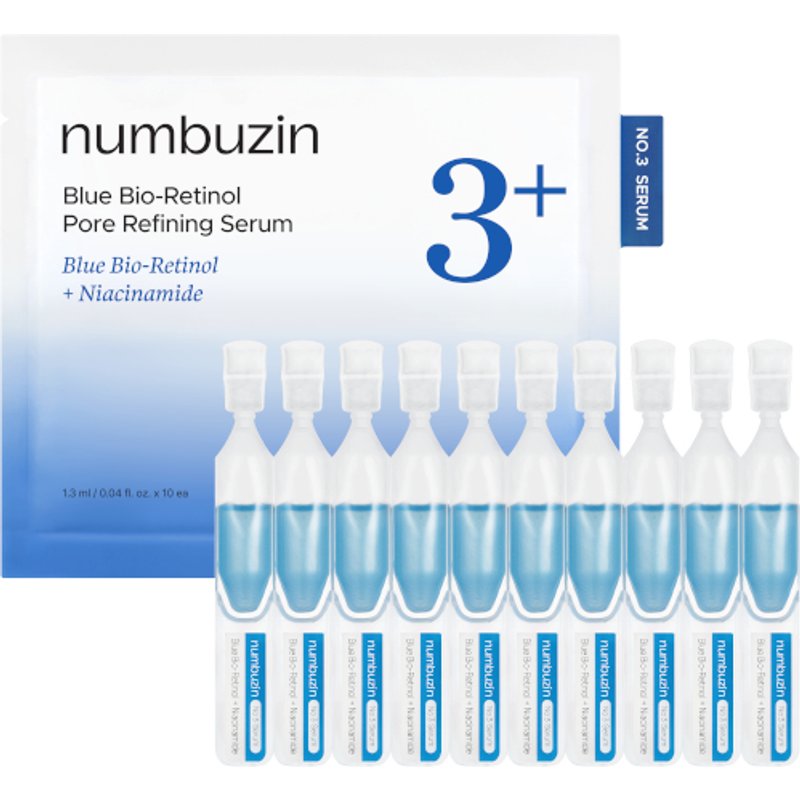 numbuzin - Kit d'essai du sérum affinant les pores Blue Bio-Retinol n° 3 - 1.3ml*10ea