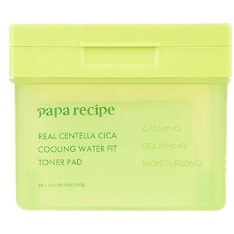 Papa Recipe - Tampon de toner rafraîchissant Real Centella Cica - 80pads / 190g