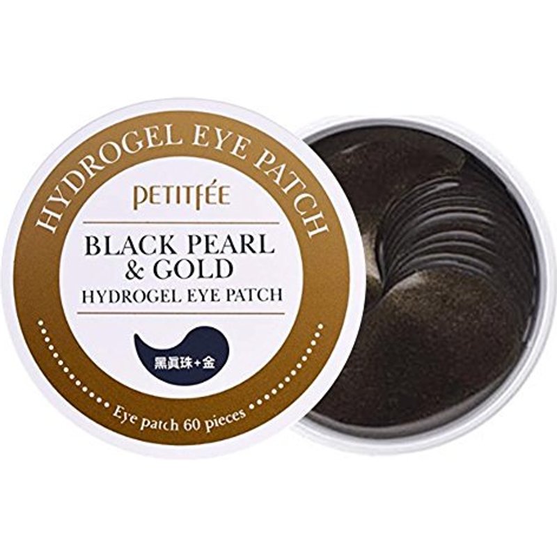 PETITFEE - Cache-oeil Hydrogel perle noire et or - 60pièces