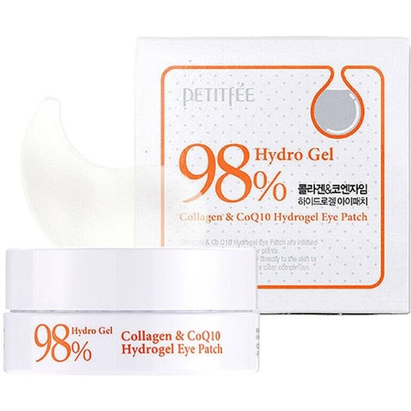 PETITFEE - Patch hydrogel pour les yeux - 1 paquet (60 pièces) #Collagen & Co Q10