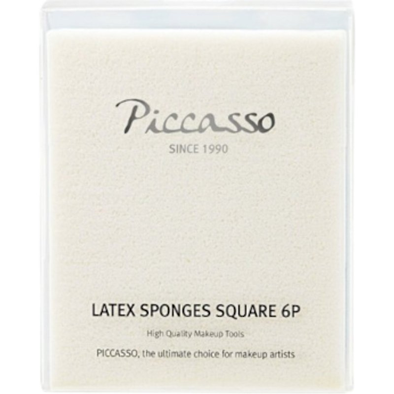 Piccasso - Éponge carrée en latex - 6pièces