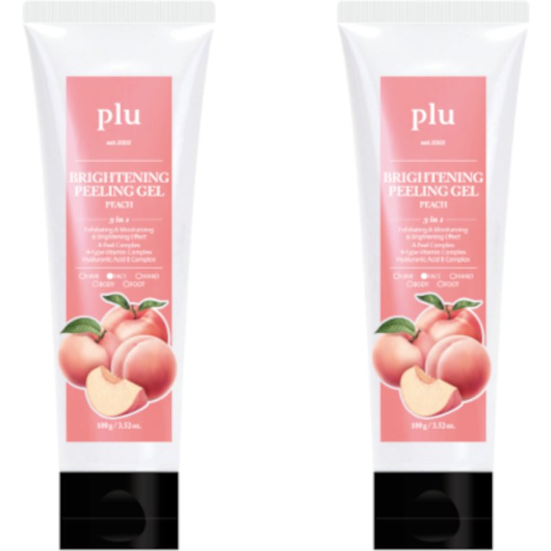 plu - Brightening Peeling Gel Peach - 100g DUO Set