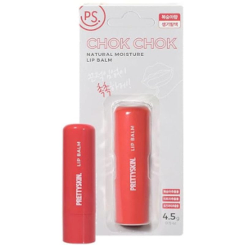 PRETTYSKIN - Baume à lèvres hydratant naturel Chok Chok - Pêche - 4.5g