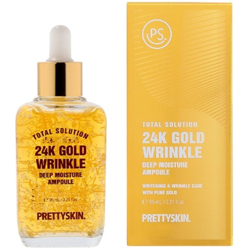PRETTYSKIN - Ampoule hydratante profonde antirides Total Solution 24K Gold - 95ml