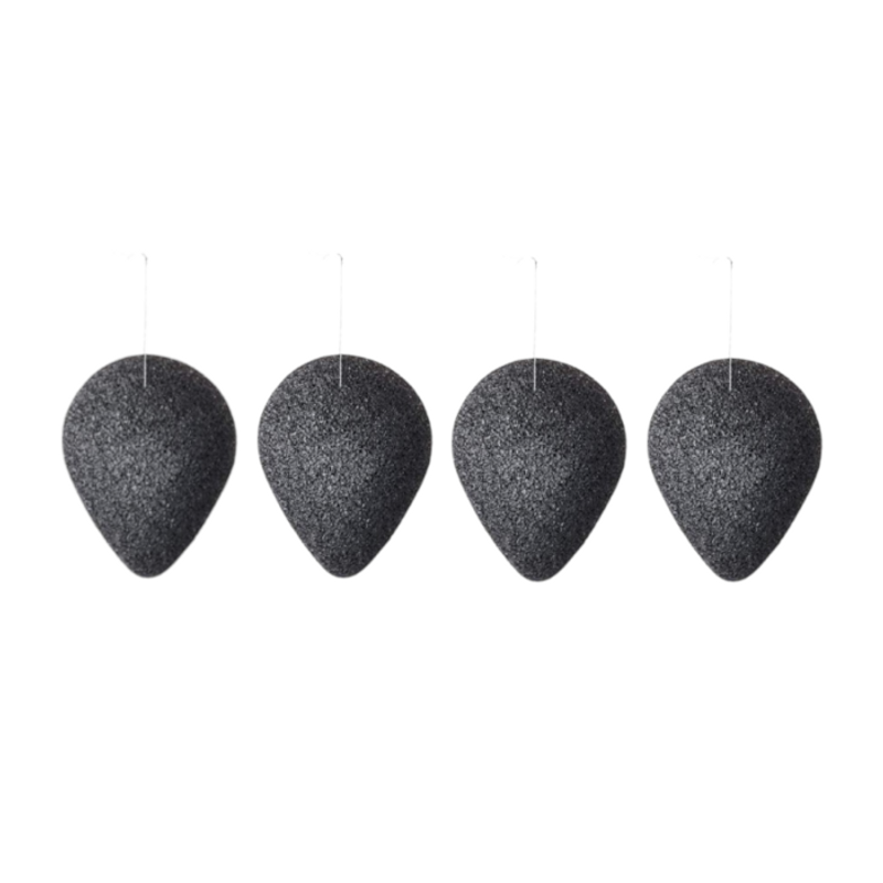 Purito SEOUL Bamboo Charcoal Konjac Sponge - 7g (4ea) Set