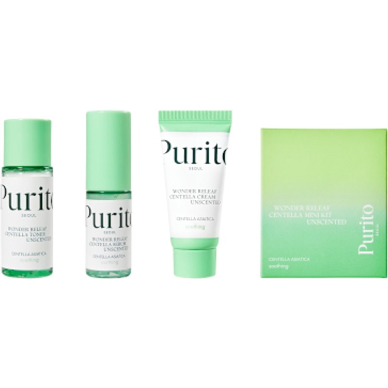 Purito SEOUL - Wonder Releaf Centella Mini Kit non parfumé - 1 set (3 articles)
