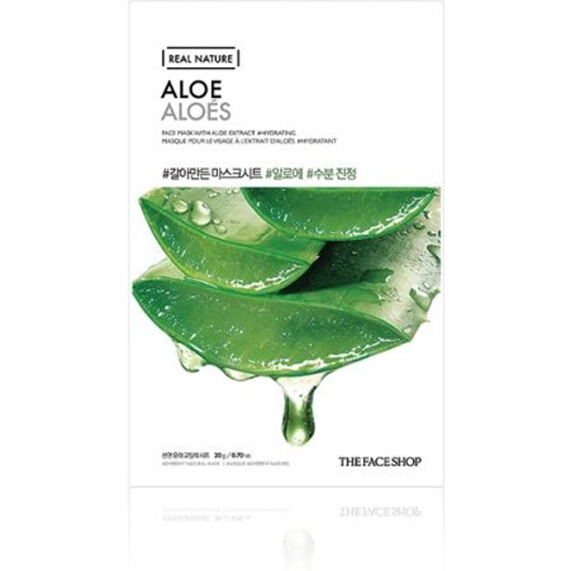 THE FACE SHOP - Nature réelle, Masque - Aloe - 1pièce