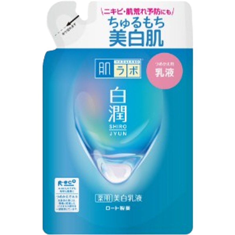 Rohto Mentholatum - Recharge d'émulsion blanchissante Hada Labo Shirojyun - 140 ml