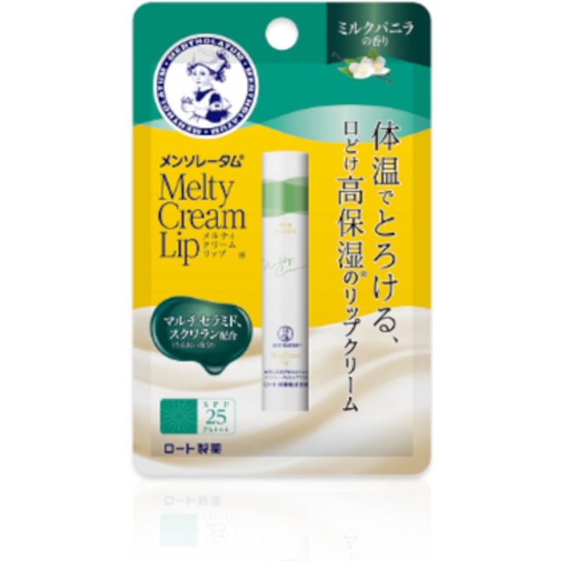 Rohto Mentholatum - Melty Cream Lip Balm SPF25 PA+++ - Milk Vanilla