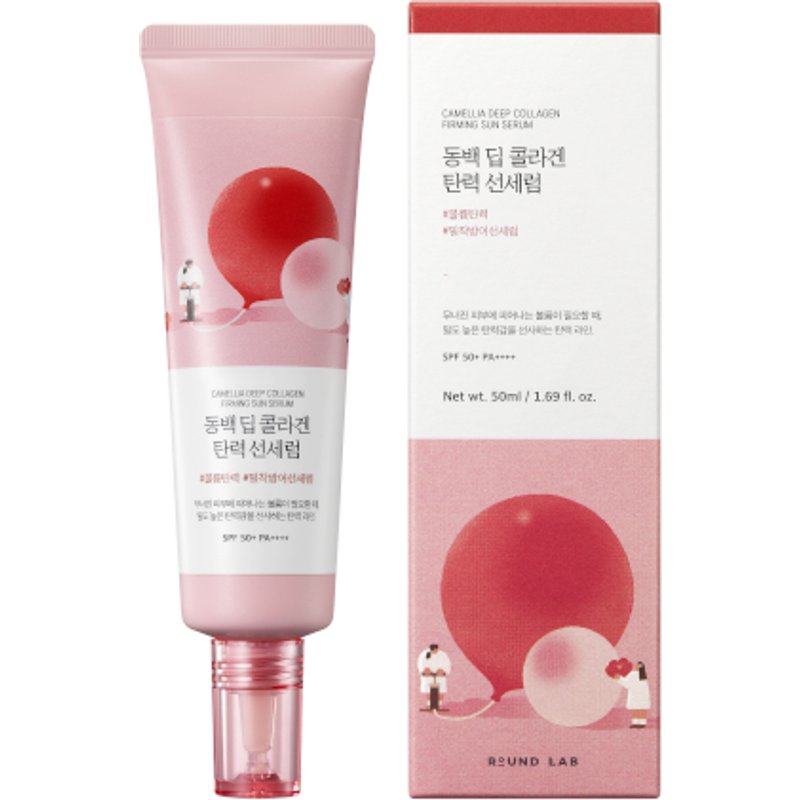 Round Lab - Sérum Solaire Raffermissant au Collagène Profond Camellia SPF50+ PA++++ - 50ml