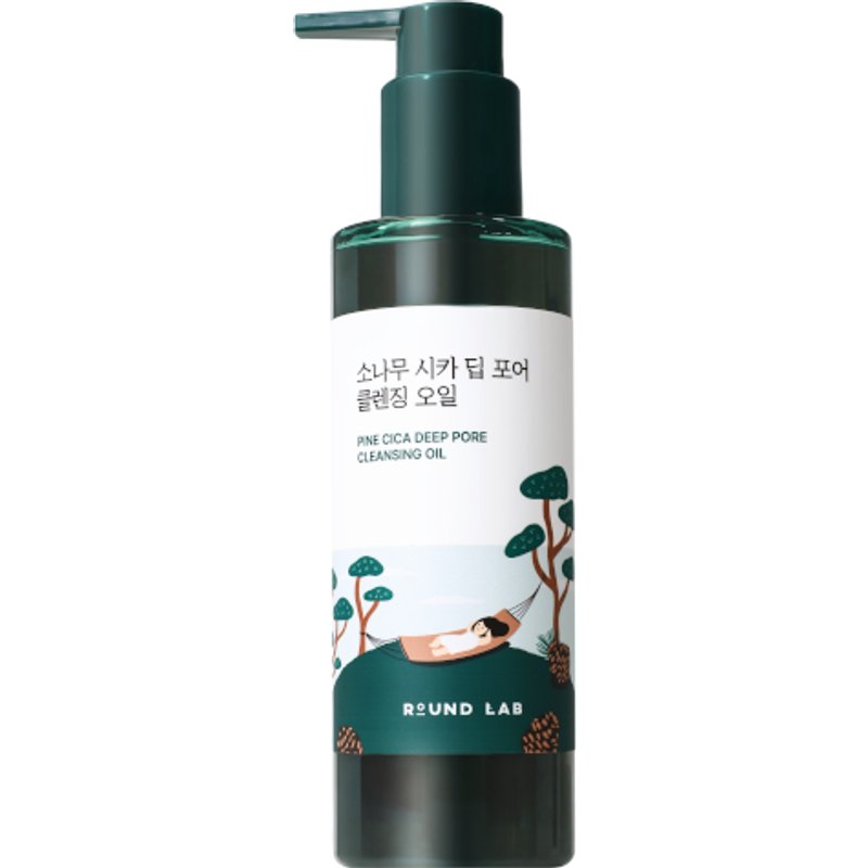 Round Lab - Huile nettoyante pour pores en profondeur au pin et Ă la cica - 200ml