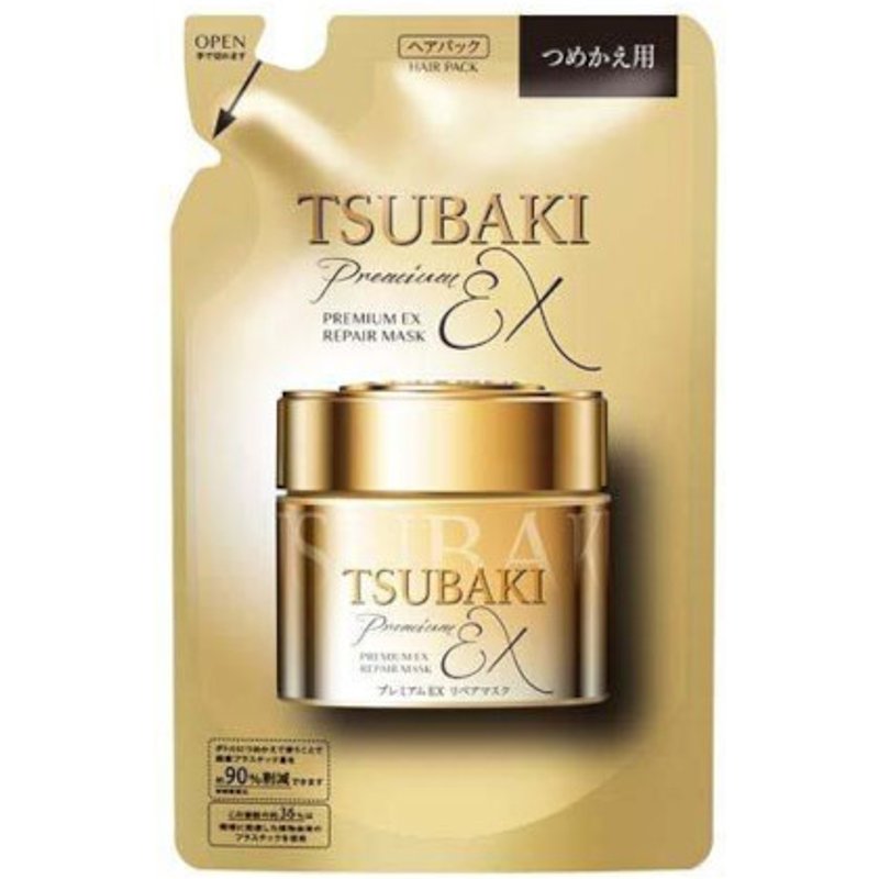 Shiseido - Tsubaki Recharge de pack de cheveux de masque de réparation premium - 150g