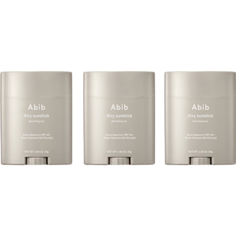 Abib Airy Sunstick Smoothing Bar SPF50+ PA++++ - 23g (3ea) Set