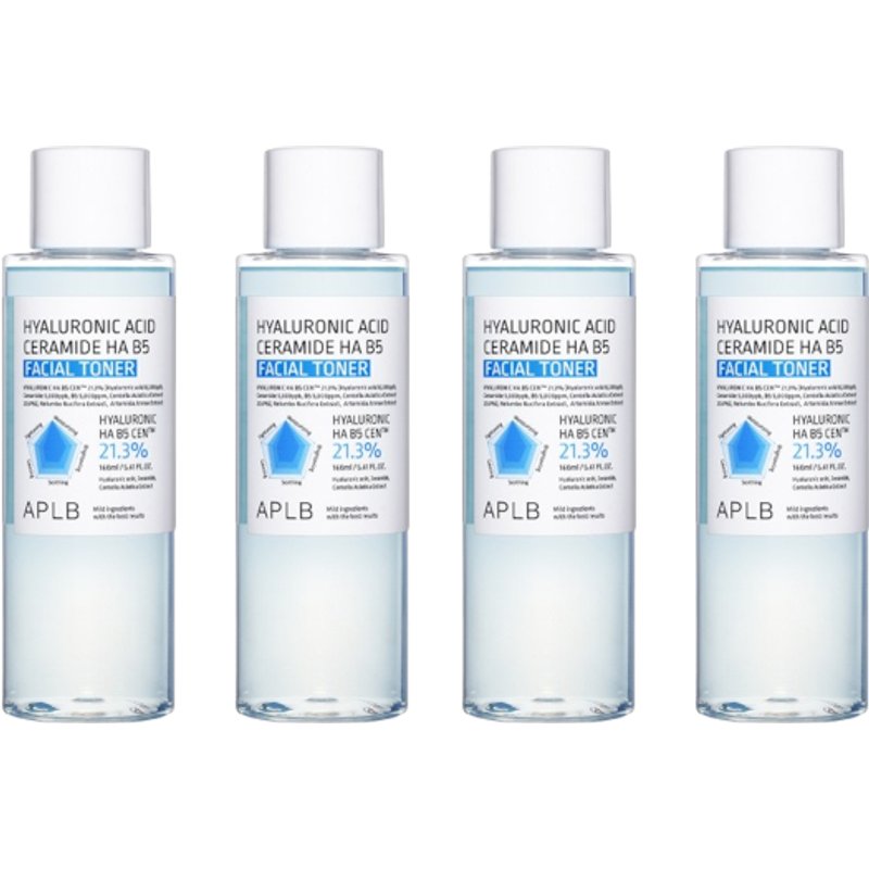APLB - Hyaluronic Acid Ceramide HA B5 Facial Toner - 160ml (4ea) Set