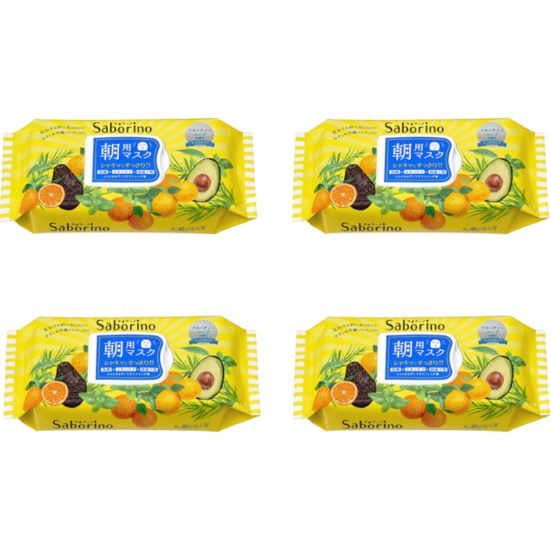 BCL - Saborino Morning Mask - Fruity Herbal - 32pc (4ea) Set