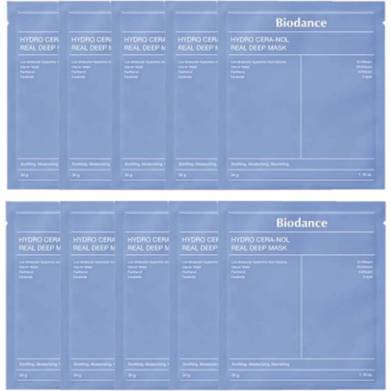 Biodance - Hydro Cera-Nol Real Deep Mask - 1pc (10ea) Set