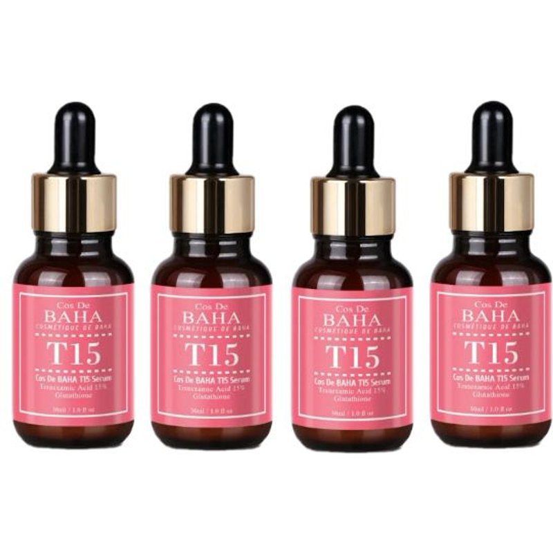 Cos De BAHA - Tranexamic Acid 15 Serum (T15) - 30ml (4ea) Set