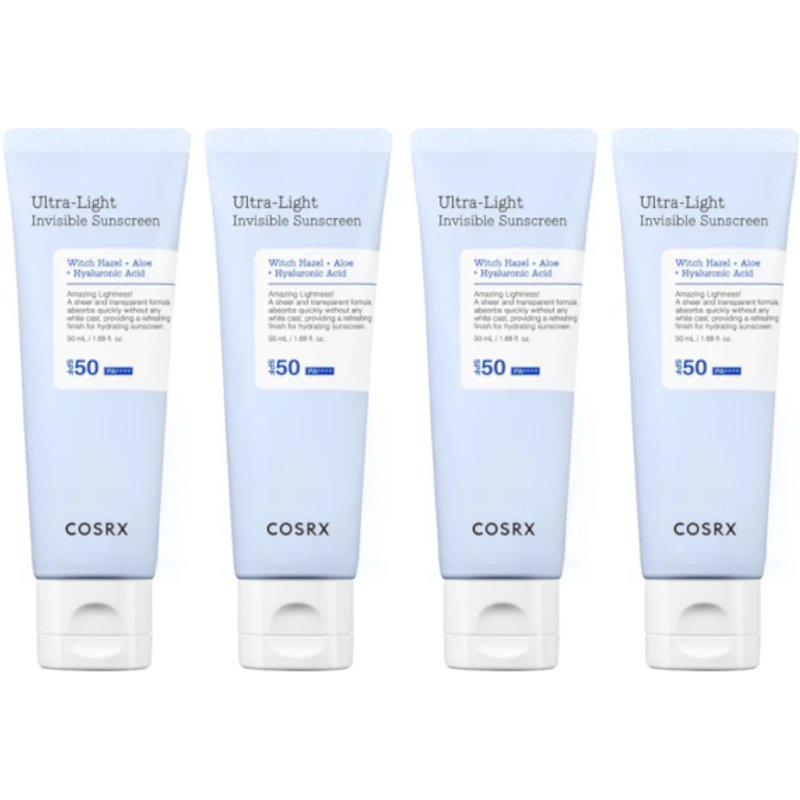 COSRX - Ultra-Light Invisible Sunscreen - 50ml (4ea) Set