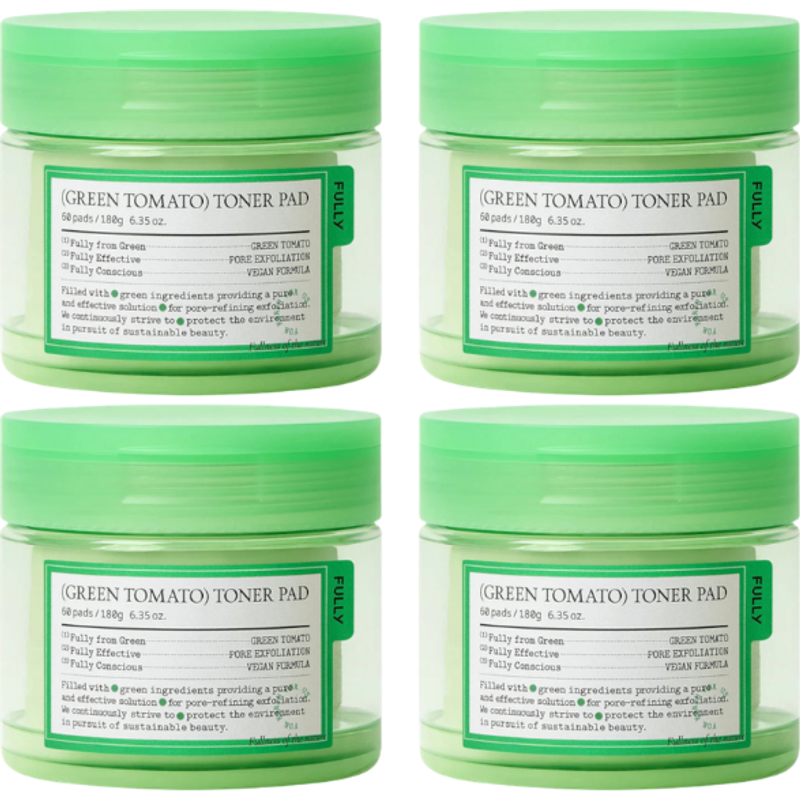 FULLY - Green Tomato Toner Pad - 180ml/60pads (4ea) Set