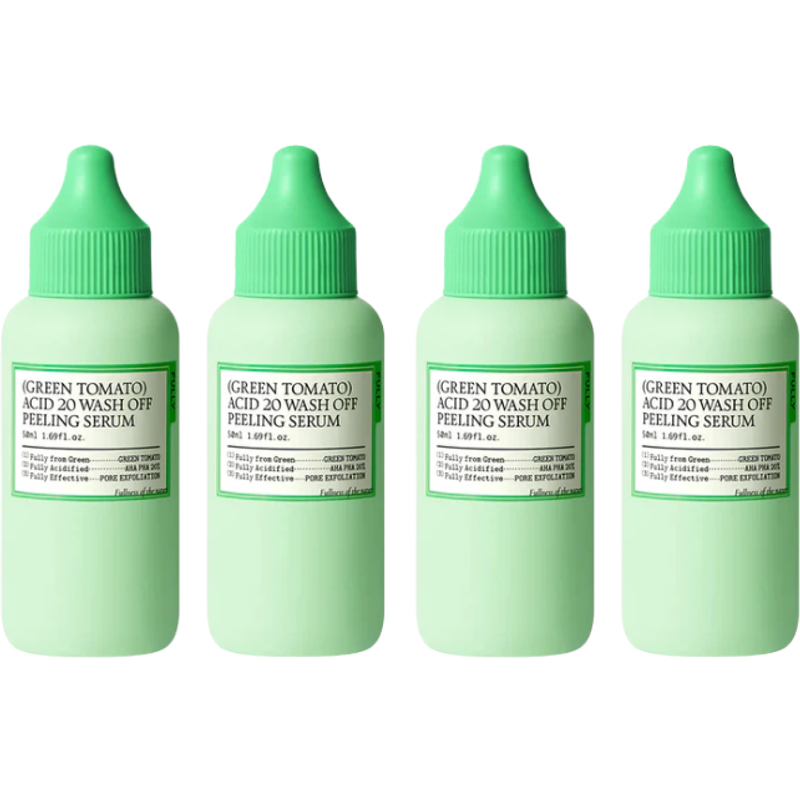 FULLY - Green Tomato Acid 20 Wash Off Peeling Serum - 50ml (4ea) Set