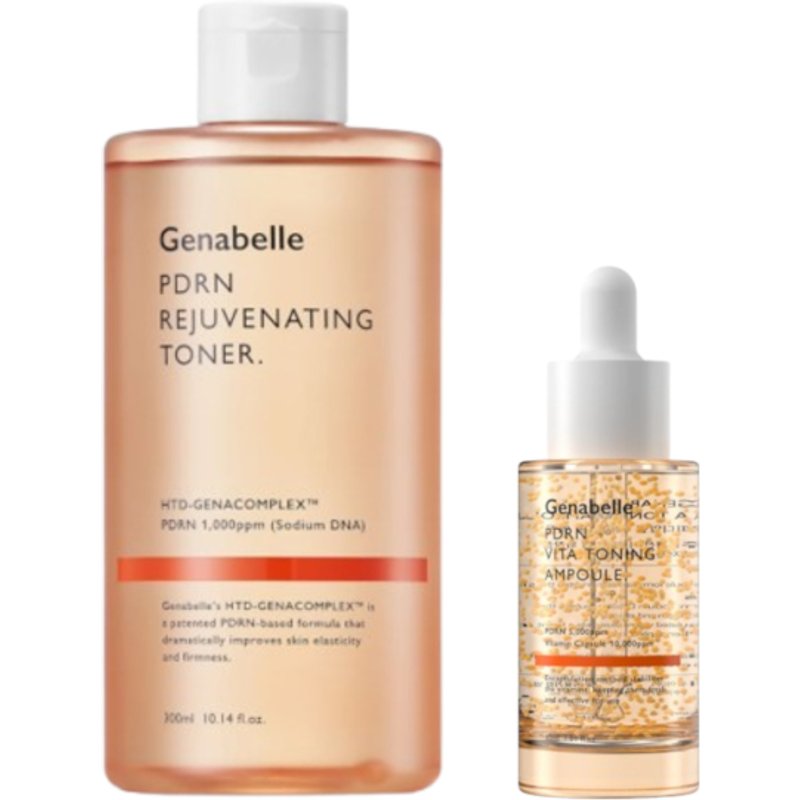 Genabelle - PDRN Rejuvenating Toner - 300ml & PDRN VITA Toning Ampoule - 30ml Set
