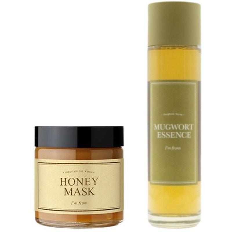 I'm From - Honey Mask - 120g (1ea) + Mugwort Essence - 160ml (1ea) Set