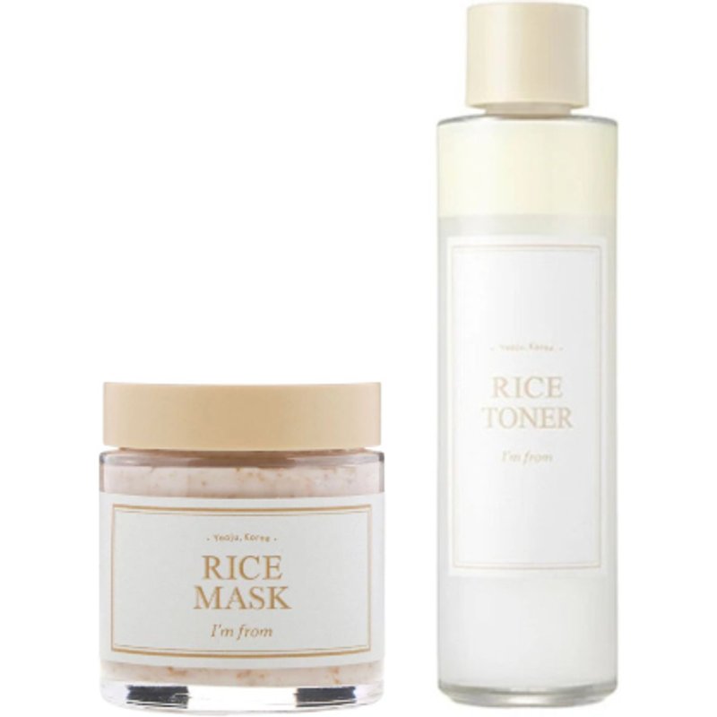 I'm From - Rice Toner - 150ml (1ea) + Rice Mask - 110g (1ea) Set