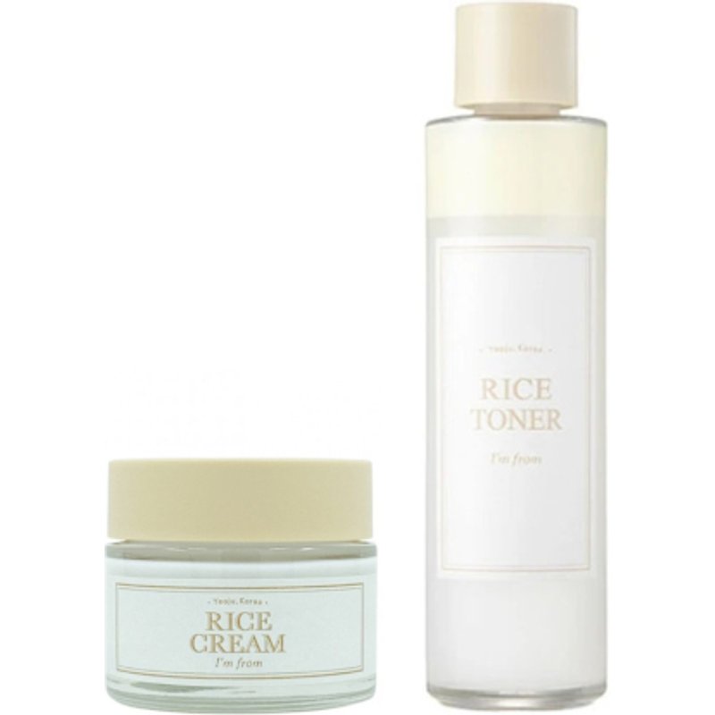 I'm From - Rice Toner - 150ml (1ea) + Rice Cream - 50g (1ea) Set