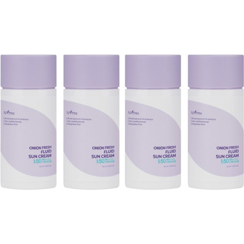 Isntree - Onion Fresh Fluid Sun Cream SPF50+ PA++++ - 50ml (4ea) Set