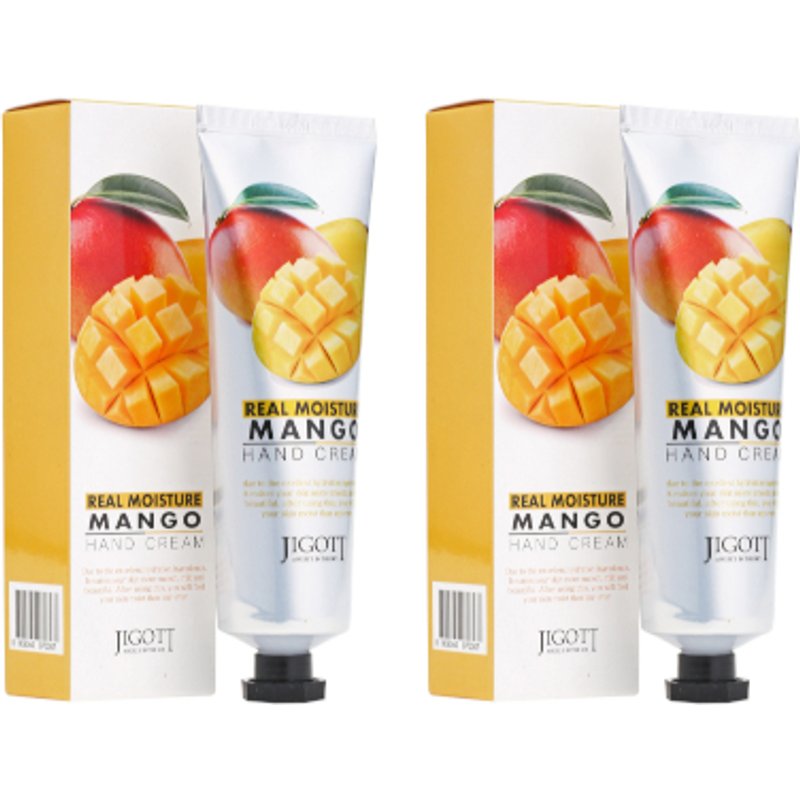 Jigott - Real Moisture Hand Cream - Mango - 100ml (2ea) Set