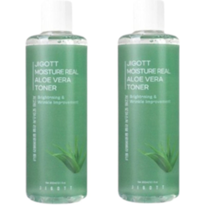 Jigott - Moisture Real Aloe Vera Toner - 300ml (2ea) Set
