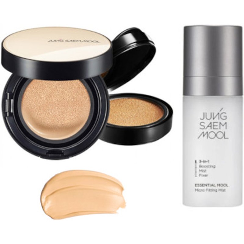 JUNGSAEMMOOL - Essential Skin Nuder Cushion SPF50+ PA+++ (With Refill) - 14g+14g - 19 Light (1ea) + Essential Mool Micro...