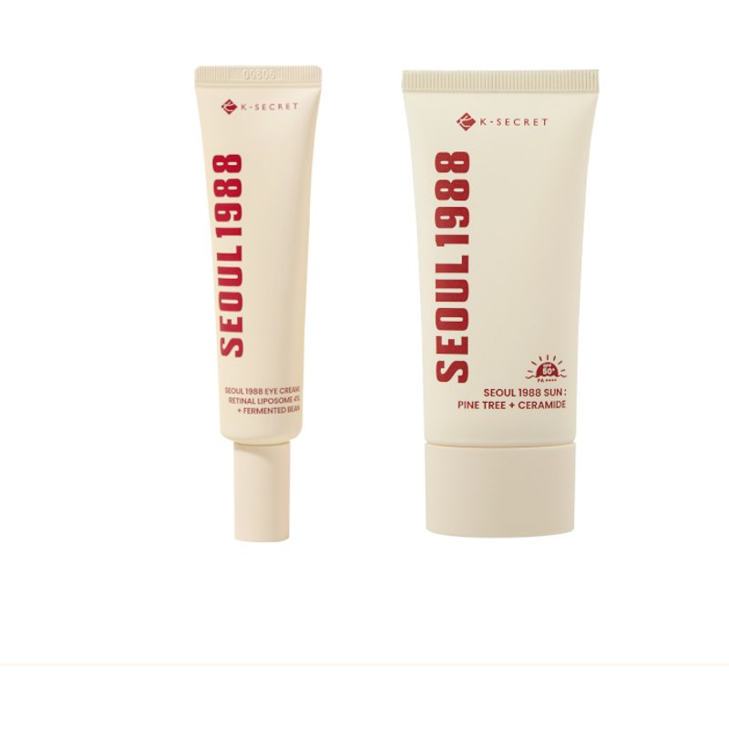 KSECRET - SEOUL 1988 Eye Cream : Retinal Liposome 4% + Fermented Bean - 30ml (1ea) + Sun : Pine Tree + Ceramide SPF50+ PA++++...