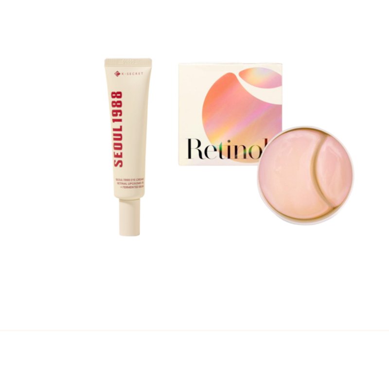 KSECRET - SEOUL 1988 Eye Cream : Retinal Liposome 4% + Fermented Bean - 30ml (1ea) + Advanced Regenerating Eye Gel Patches -...