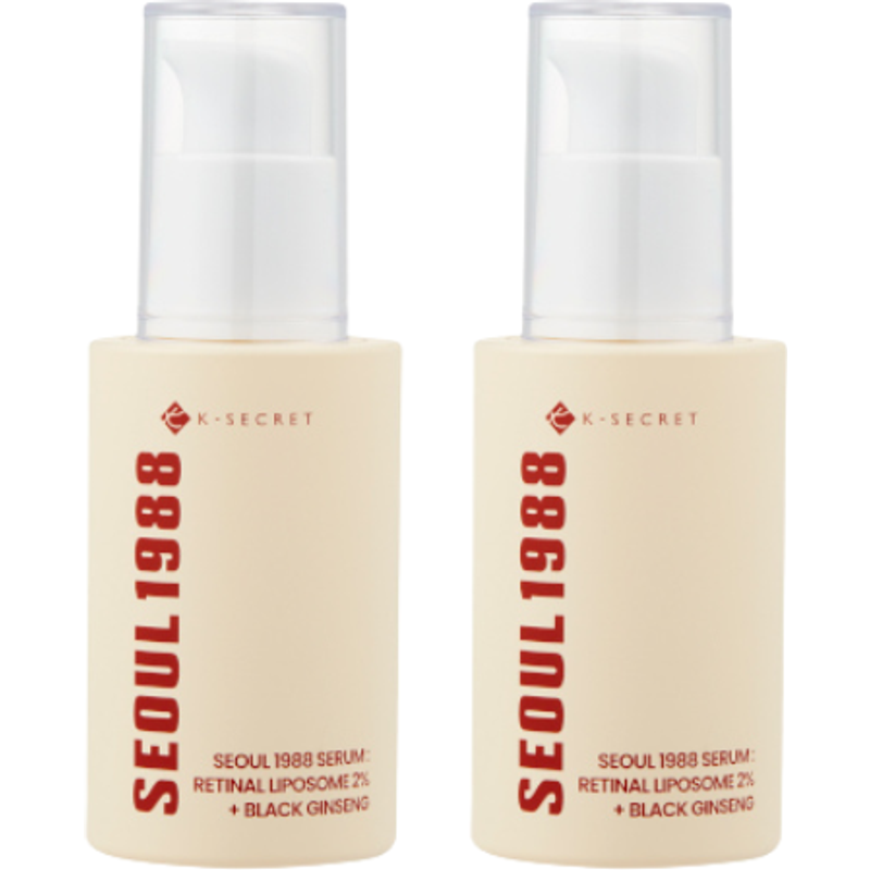 KSECRET - SEOUL 1988 Serum : Retinal Liposome 2% + Black Ginseng - 30ml DUO Set