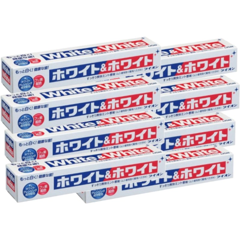 LION - White & White Toothpaste (8ea)