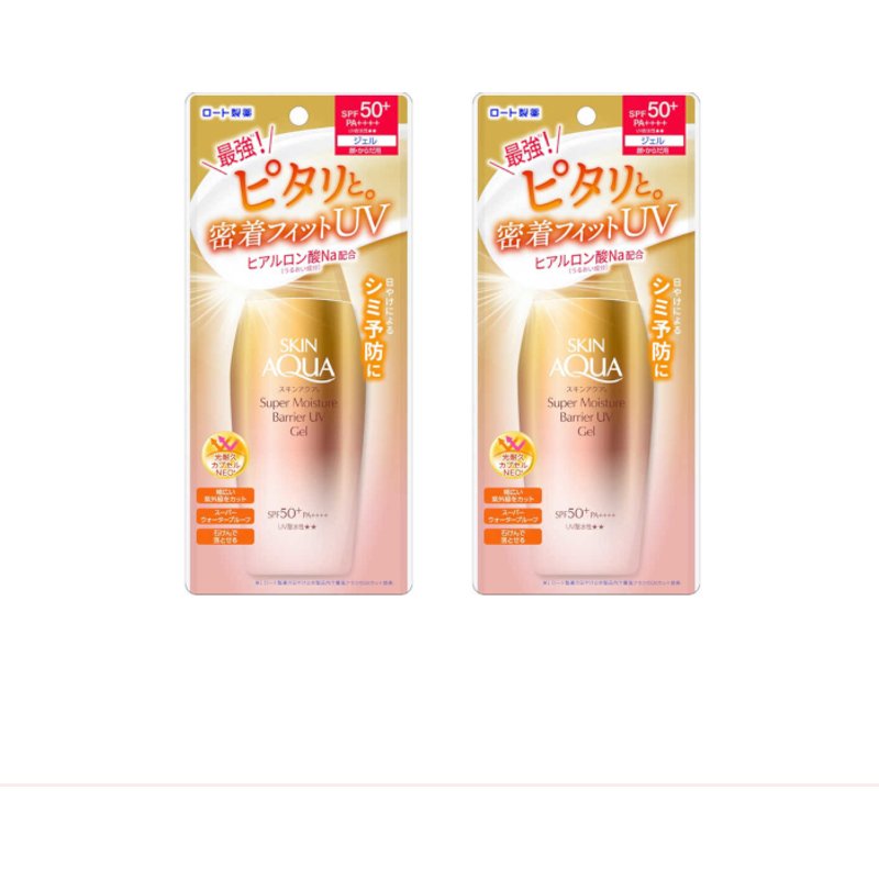 Rohto Mentholatum - Skin Aqua Super Moisture Barrier UV Gel SPF50+ PA++++ - 100g (2ea) Set