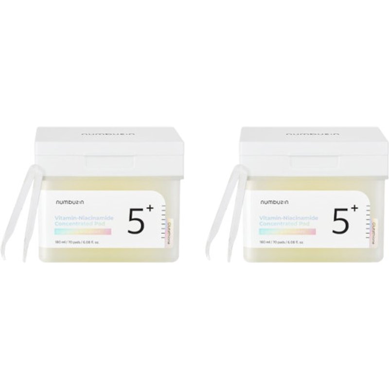 numbuzin - No.5+ Glutathione Vitamin Concentrated Pad - 180ml/70pads (2ea) Set