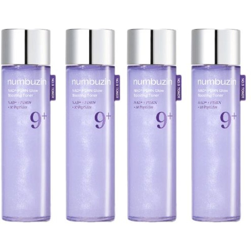 numbuzin - No.9+ NAD+ PDRN Glow Boosting Toner - 150ml (4ea) Set