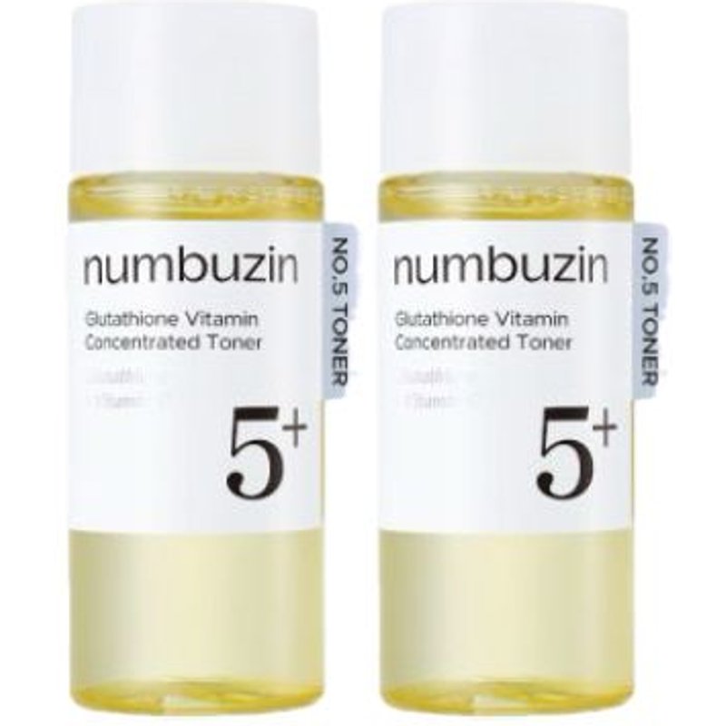 numbuzin - No.5+ Glutathione Vitamin Concentrated Toner - 30ml DUO Set