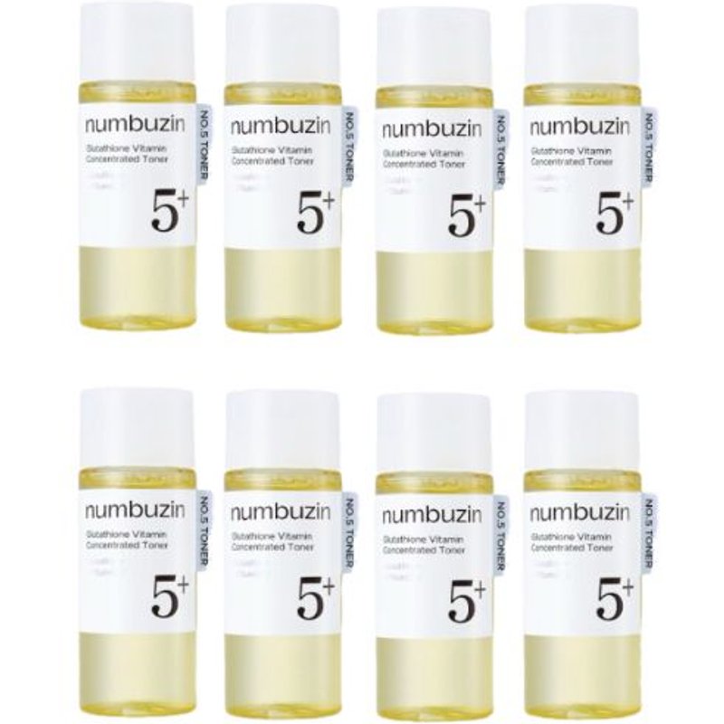 numbuzin - No.5+ Glutathione Vitamin Concentrated Toner - 30ml (8ea) Set