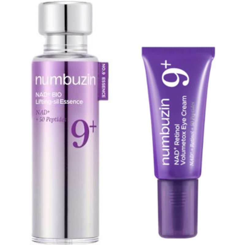numbuzin - No.9 NAD+ BIO Lifting-sil Essence - 50ml (1ea) & NAD+ Retinol Volumetox Eye Cream - 5ml (1ea) Set