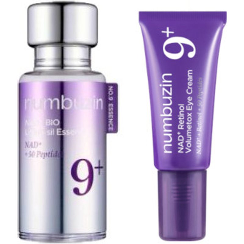 numbuzin - No.9 NAD+ BIO Lifting-sil Essence - 30ml (1ea) & NAD+ Retinol Volumetox Eye Cream - 5ml (1ea) Set