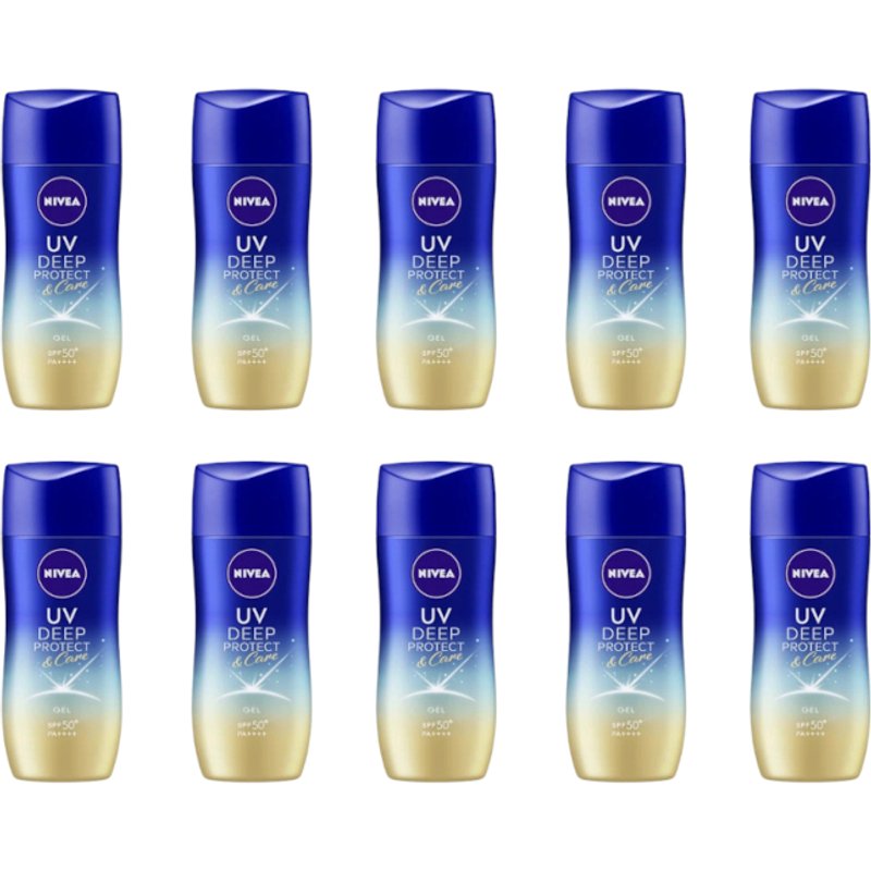 NIVEA Japan - UV Deep Protect & Care Gel SPF50+ PA++++ - 80g (10ea) Set