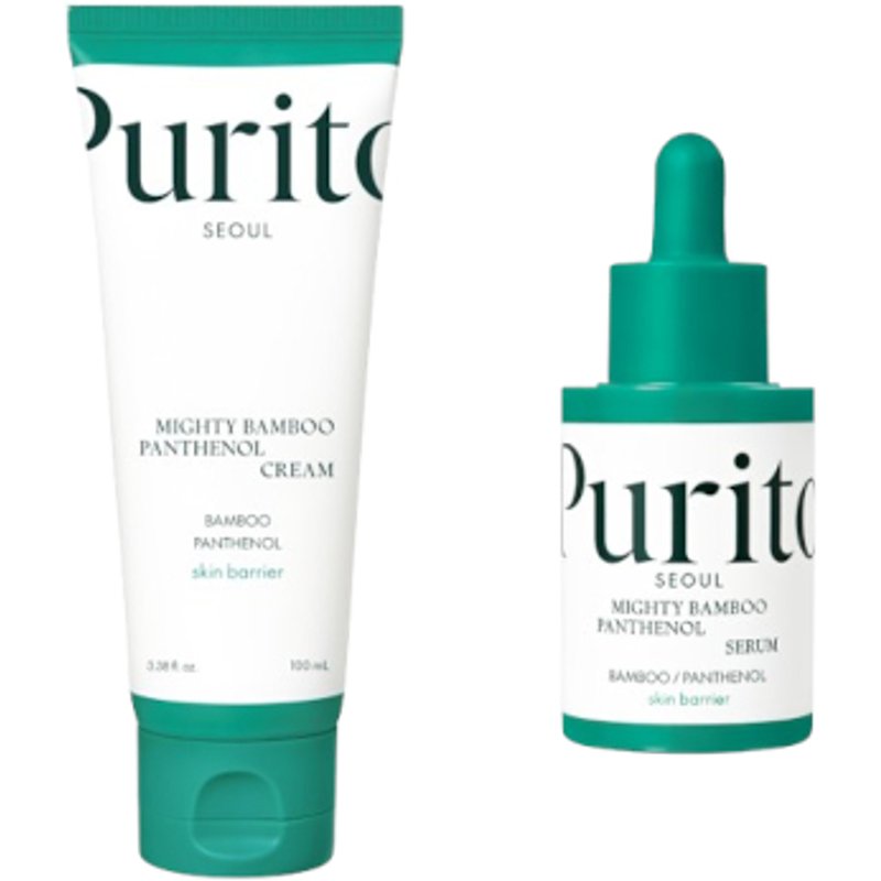 Purito SEOUL - Mighty Bamboo Panthenol Cream + Serum Set